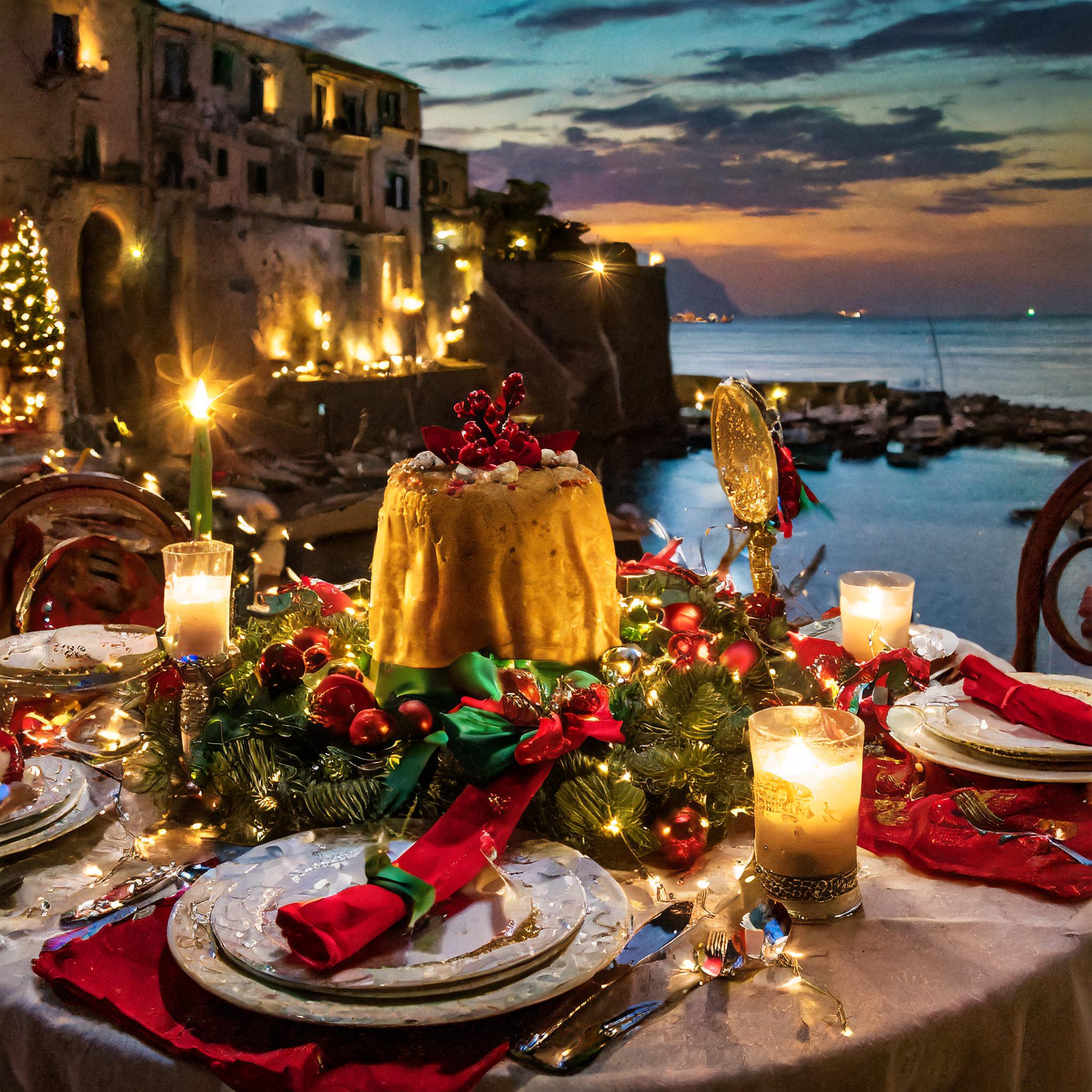 Firefly festa di Natale a Napoli, dettaglio di un tavolo 71943